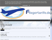 Tablet Screenshot of fliegertarife.de